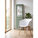 Clayre & Eef Sedie da pranzo 54x51x82 cm Bianco Metallo