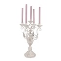 Clayre & Eef Candelabro Ø 29x58 cm Bianco Metallo