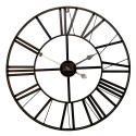 Clayre & Eef Horloge mural Ø 60 cm Noir Métal