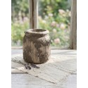 Clayre & Eef Planter Ø 14x13 cm Grey Beige Terracotta