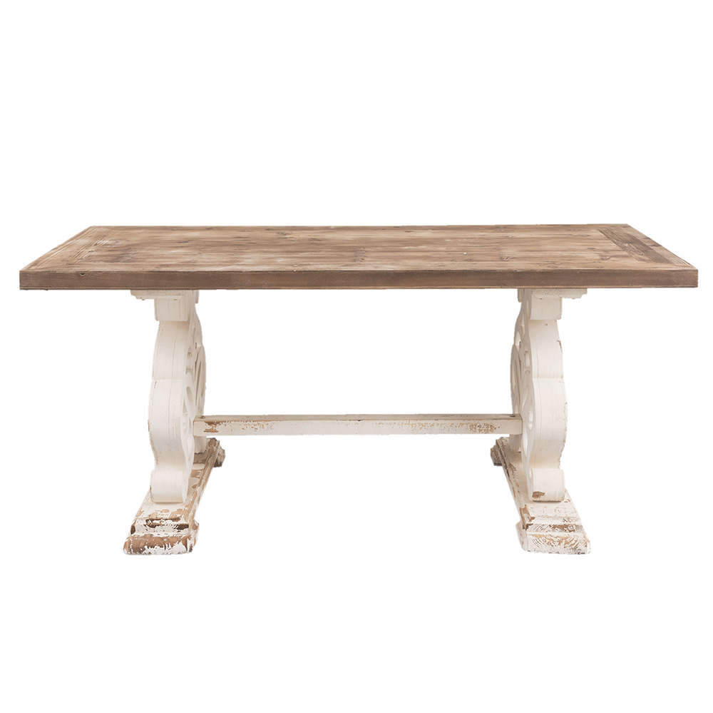 Eettafel 180x90x82 cm Bruin Hout