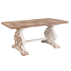 Clayre & Eef Tavolo da pranzo 180x90x82 cm Marrone Legno