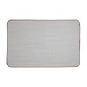 Clayre & Eef Bath Mat 78x48x1 cm Brown Polyester Heart