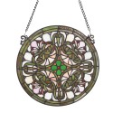 Lumilamp Tiffany Glasscheiben Ø 30 cm Grün Glas
