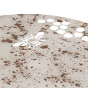 Clayre & Eef Tavolo da bistr Ø 69x76 cm Bianco Marrone Metallo