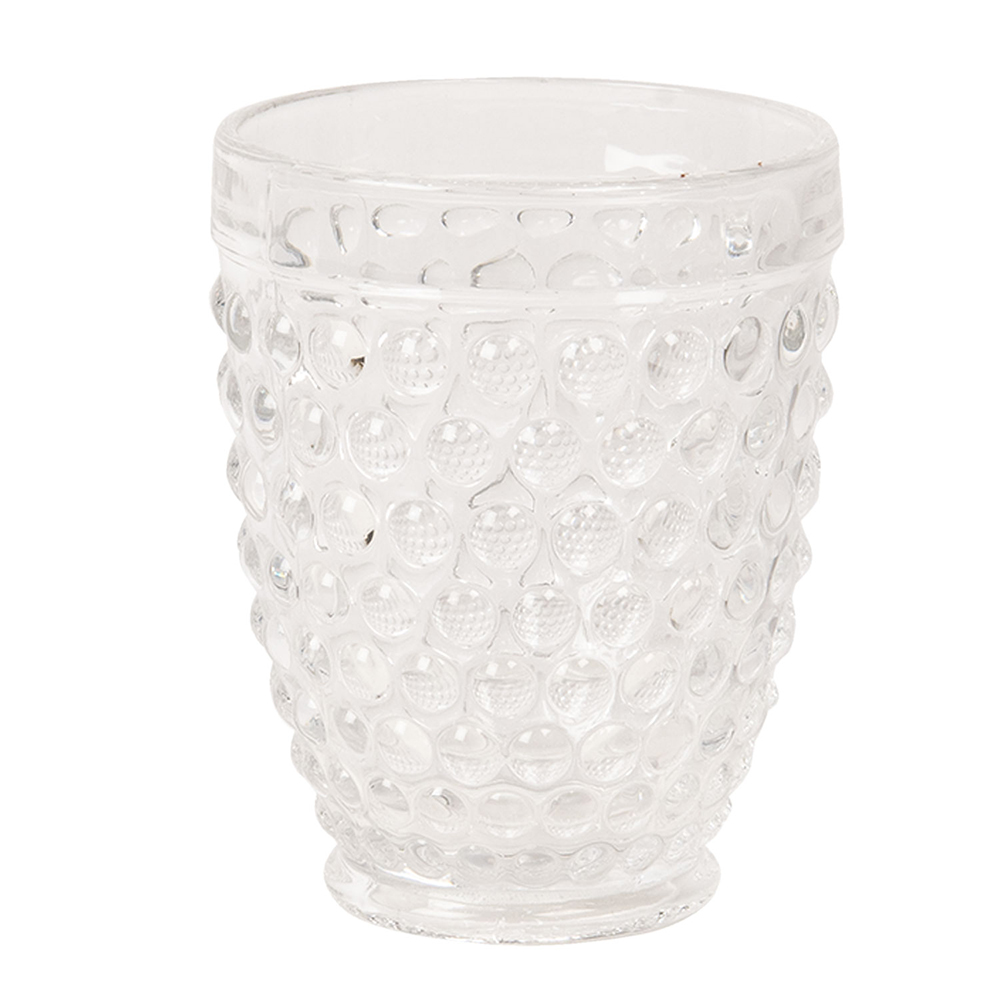 Clayre & Eef Waterglas 225 ml Glas Rondjes afbeelding 1