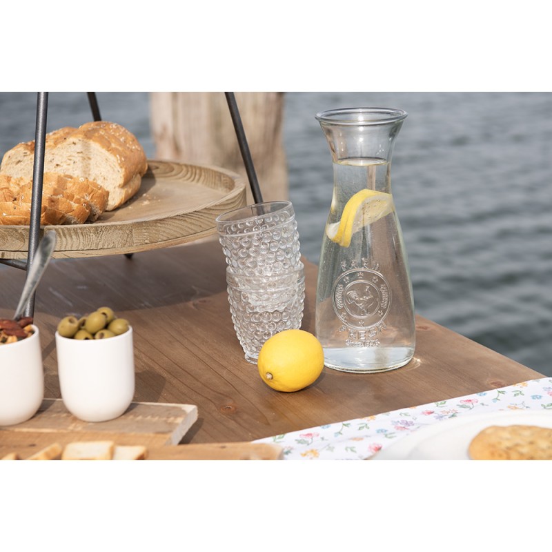 Clayre & Eef Waterglas 225 ml Glas Rondjes