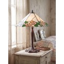 Lumilamp Table Lamp Tiffany 44x61x64 cm White Green Glass Flowers