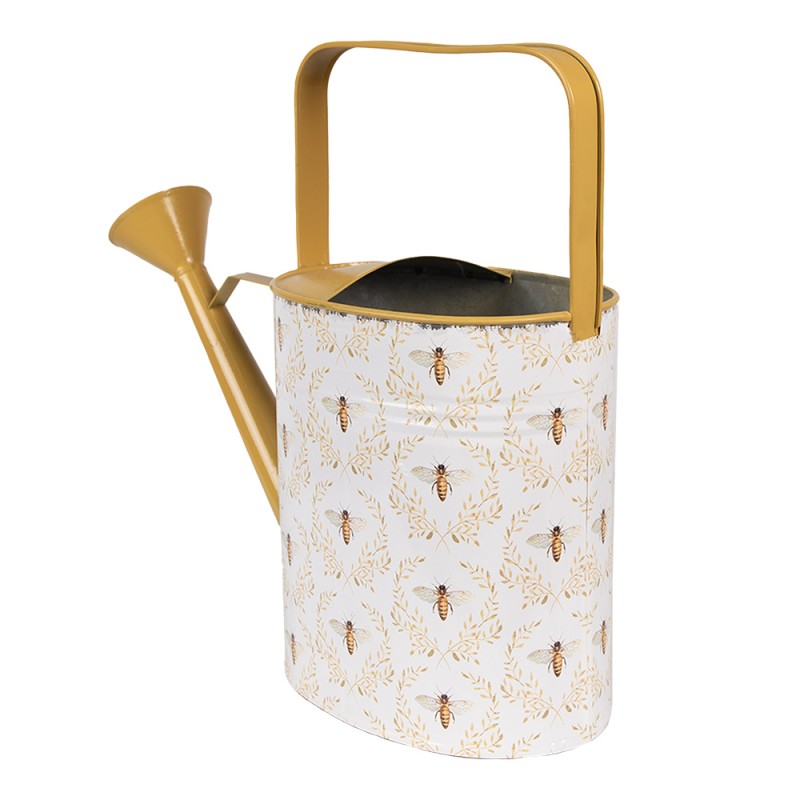 Clayre & Eef Decoratie Gieter 33x12x32 cm Wit Metaal Bijen