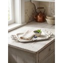 Clayre & Eef Decoratie Dienblad 16x8x1 cm Wit IJzer
