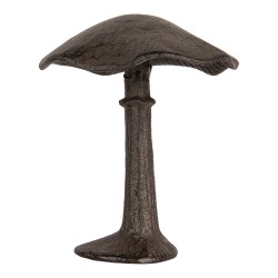 Clayre & Eef Statuetta decorativa Fungo 12x11x14 cm Marrone Metallo