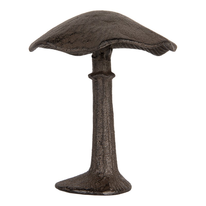 Clayre & Eef Image de décoration Champignon 12x11x14 cm Marron Métal