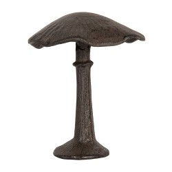 Clayre & Eef Statuetta decorativa Fungo 12x11x14 cm Marrone Metallo