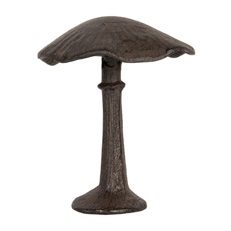 Clayre & Eef Image de décoration Champignon 12x11x14 cm Marron Métal