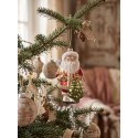 Clayre & Eef Ornamento Natalizio Babbo Natale 8x7x14 cm Color oro Vetro