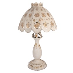 Clayre & Eef Tafellamp Ø 41x69 cm Beige Metaal