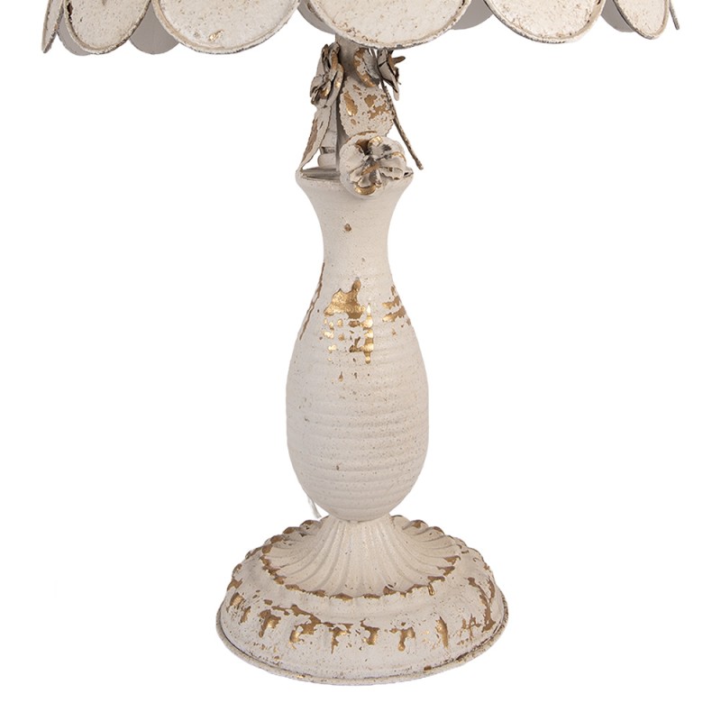 Clayre & Eef Lampe de table Ø 41x69 cm Beige Métal