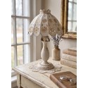 Clayre & Eef Lampe de table Ø 41x69 cm Beige Métal