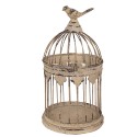 Clayre & Eef Decorazione gabbia set di 2 Ø 32x60 / Ø 23x40 cm Marrone Metallo