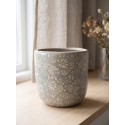 Clayre & Eef Blumentopf Ø 20x19 cm Grau Keramik