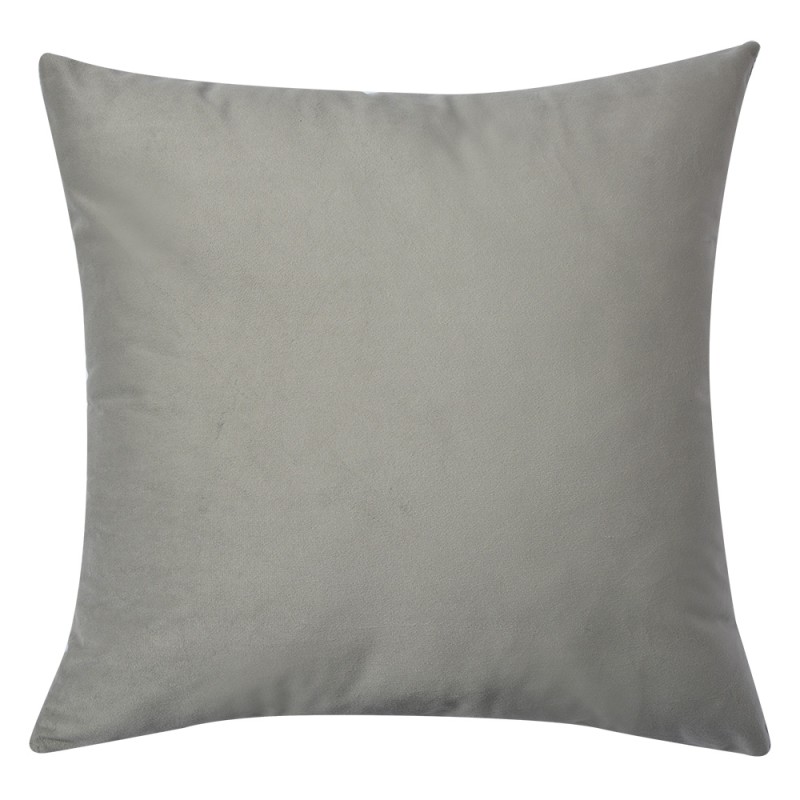 Clayre & Eef Kissenbezug 45x45 cm Grau Synthetisch