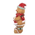 Clayre & Eef Weihnachtsdekorationsfigur Pfefferkuchenmann 5x4x9 cm Braun Kunststoff