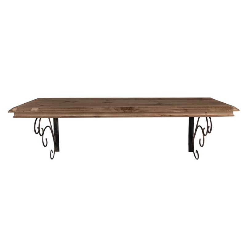 Clayre & Eef Wall shelf 105x35x35 cm Brown Wood