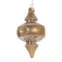 Clayre & Eef Boule de Noël Ø 7x13 cm Couleur or Verre
