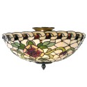 Lumilamp Lampada da soffitto Tiffany Ø 40x25 cm Verde Rosso Metallo Rosa