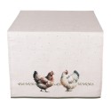 Clayre & Eef Tischläufer 50x140 cm Beige Baumwolle