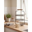 Clayre & Eef Etagère 3 laags 51 cm Zwart Bruin IJzer