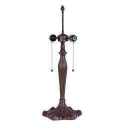 Lumilamp Lampenvoet Tafellamp Tiffany Ø 23x62 cm Bruin Kunststof