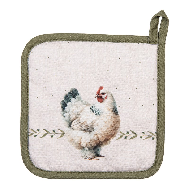 Clayre & Eef Pot Holder 20x20 cm Beige Cotton