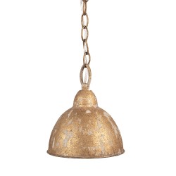 Clayre & Eef Lampe à suspension Ø 20x22 cm Couleur or Métal