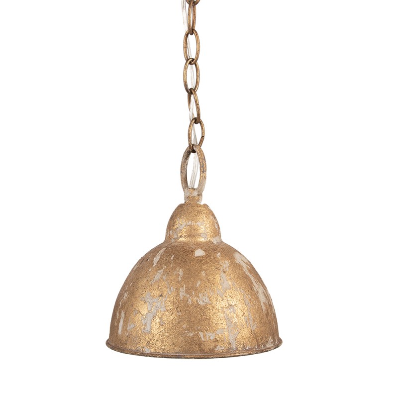 Clayre & Eef Lampe à suspension Ø 20x22 cm Couleur or Métal