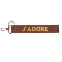 Clayre & Eef Sleutelhanger 20 cm Bruin Synthetisch