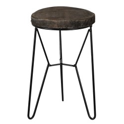 Clayre & Eef Tavolino per piante 22 cm Marrone Legno
