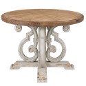 Clayre & Eef Esstisch Ø 120x85 cm Braun Holz
