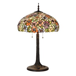 Lumilamp Tiffany Tischlampe Ø 46x72 cm Grün Glas