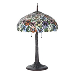 Lumilamp Tiffany Tischlampe Ø 46x72 cm Grün Glas