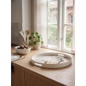 Clayre & Eef Tray Ø 46x4 cm Beige Plastic