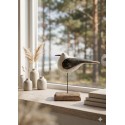 Clayre & Eef Image de décoration Oiseau 13 cm Blanc Noir Bois