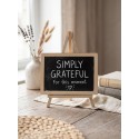 Clayre & Eef Kreidetafel 20x1x15 cm Schwarz Holz