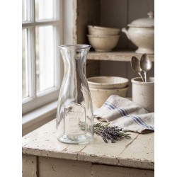 Clayre & Eef Caraffa Ø 10x27 cm Vetro