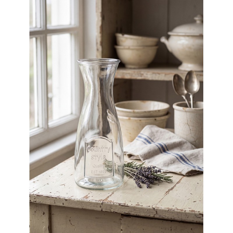 Clayre & Eef Carafe Ø 10x27 cm Verre