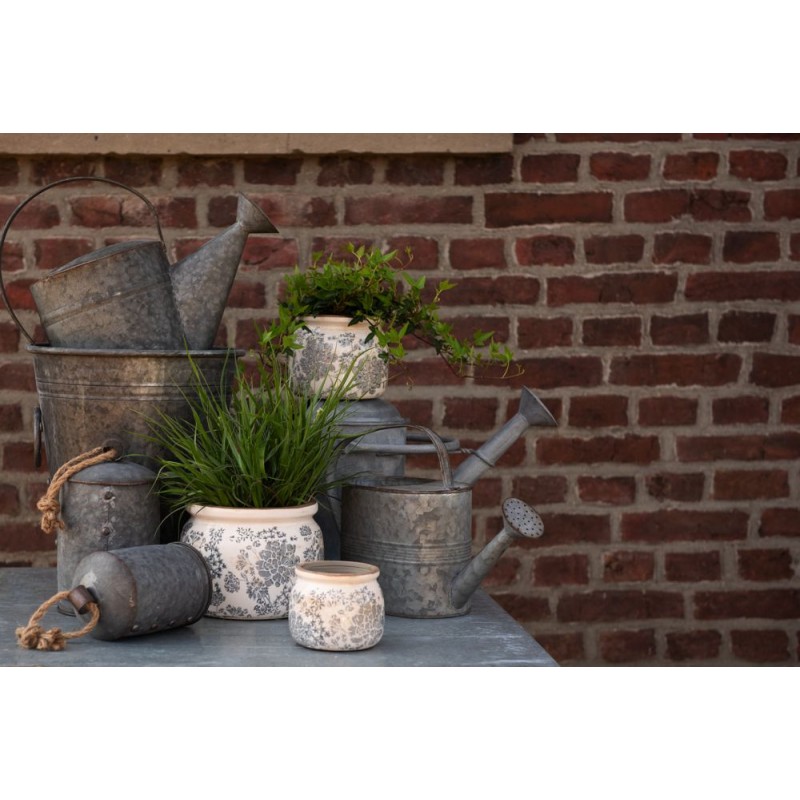 Clayre & Eef Decorative Watering Can 40x14x25 cm Grey Metal