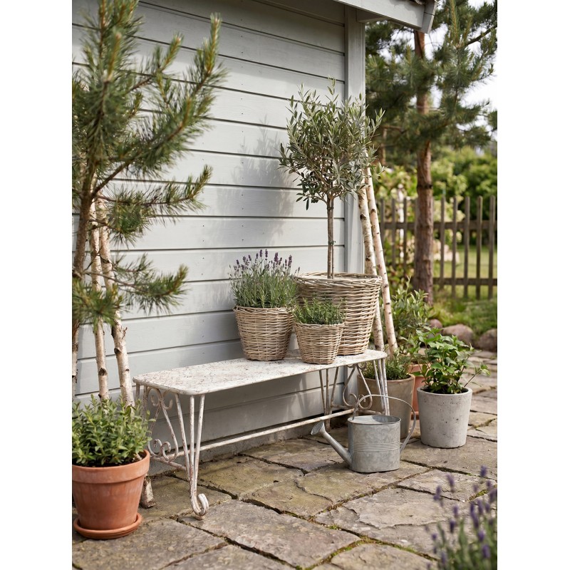 Clayre & Eef Annaffiatoio decorativo 40x14x25 cm Grigio Metallo