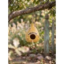 Clayre & Eef Decorative Birdhouse Ø 11x14 cm Yellow Ceramic