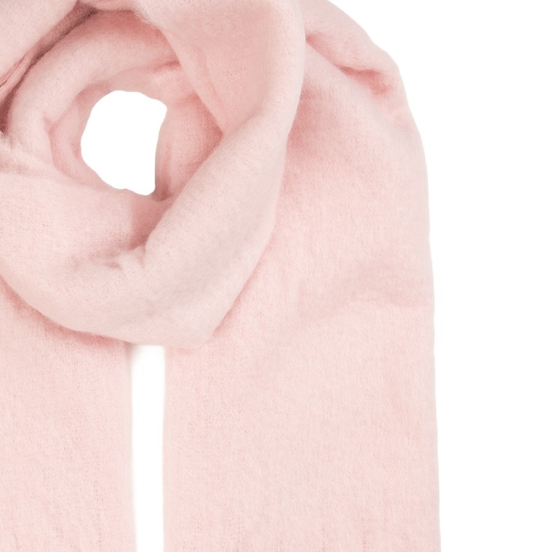 Clayre & Eef Wintersjaal Dames 40x190 cm Roze Textiel