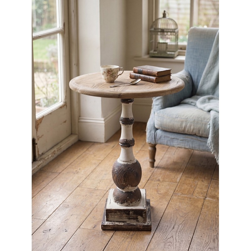 Clayre & Eef Table d'appoint Ø 62x81 cm Marron Bois